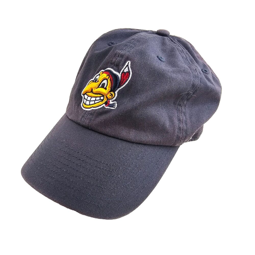 Cleveland Indians Hat Chief Wahoo 47 Adjustable Strapback MLB Baseball Retro